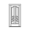 6-panel slab with S-panels
Unit Dimension 42" x 89-1/2"
Door Dimension 42" x 89-1/2"
Panels - raised
Glazing - none